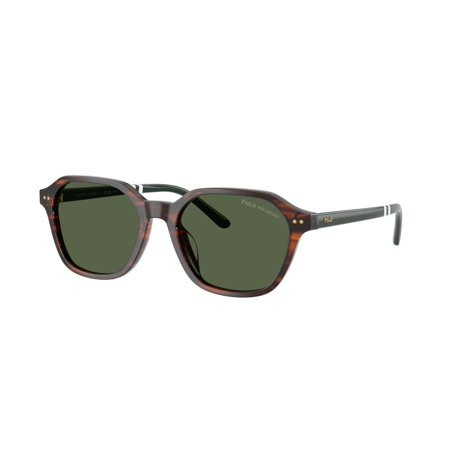 Polo Ralph Lauren Mannelijk Sunglass PH4234U - Framekleur: Glanzend Havana, Lenskleur: Polar groen Groen