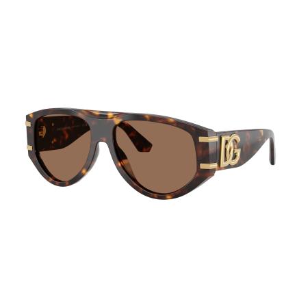 Dolce&Gabbana Vrouwelijk Sunglass DG4499 - Framekleur: Havana, Lenskleur: Donkerbruin