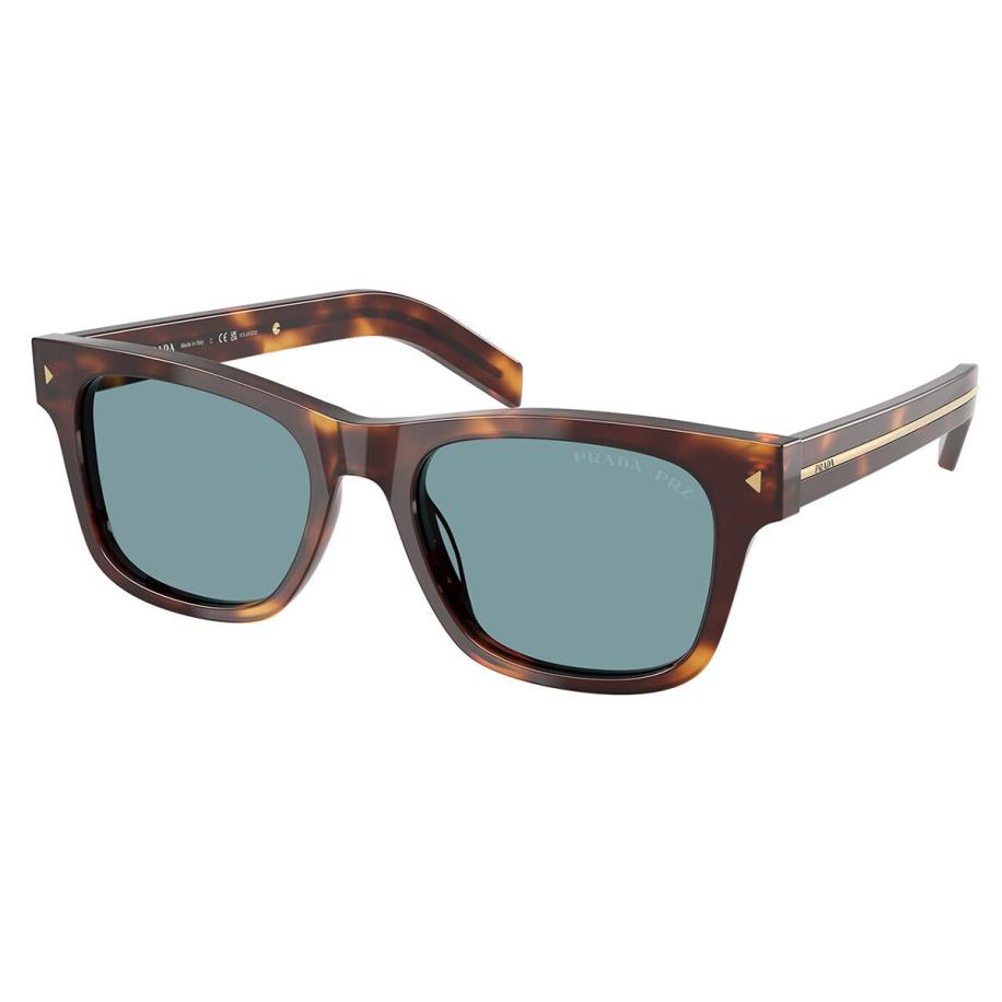 Prada PR A17SF Aziatische pasvorm Polarized 15W04D Tortoiseshell Heren Zonnebril