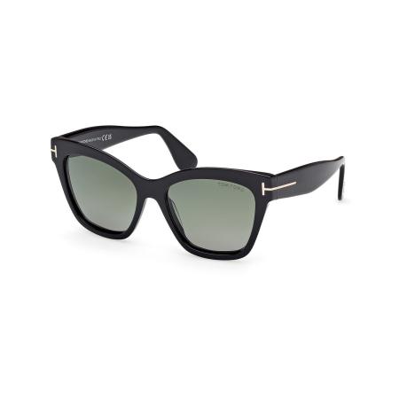 Tom Ford FT1217 ELVIRA Polarized 01R Zwart Dames Zonnebril