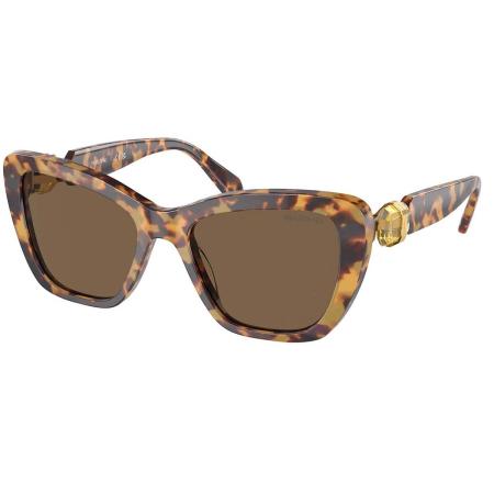 Swarovski SK6018F Aziatische pasvorm 104073 Tortoiseshell Dames Zonnebril