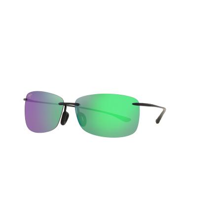 Maui Jim Unisex Sunglass Akau - Framekleur: Zwartmat, Lenskleur: MAUI GreenU+00AD Polarized