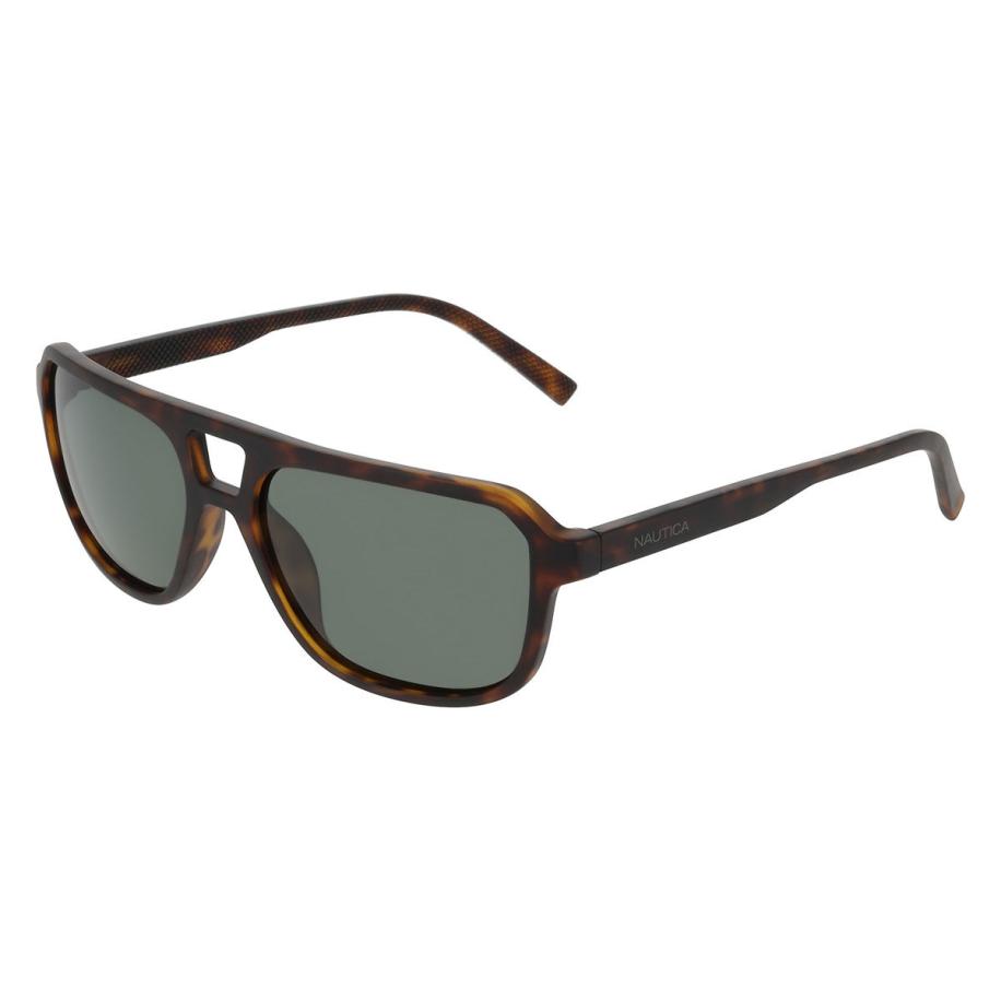 Nautica N910SP 240 Tortoiseshell Heren Zonnebril