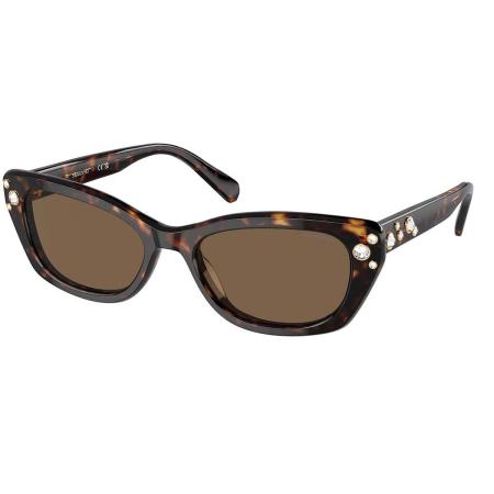 Swarovski SK6019F Aziatische pasvorm 100273 Tortoiseshell Dames Zonnebril