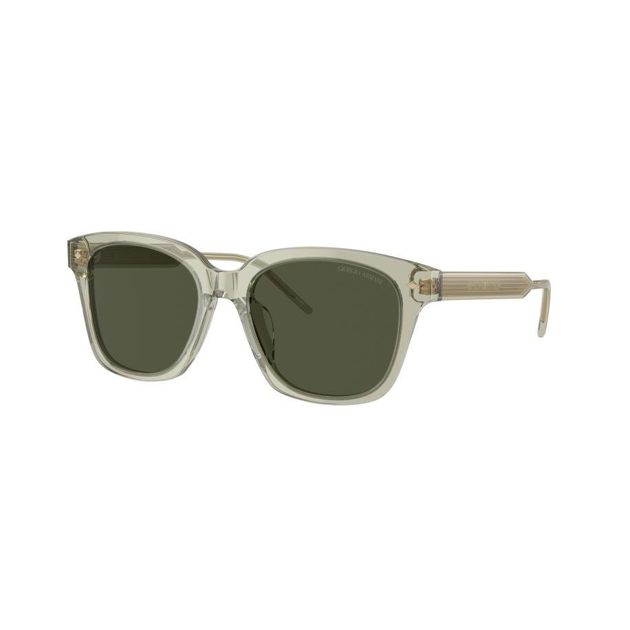 Giorgio Armani Vrouwelijk Sunglass AR8210U - Framekleur: Transparant groen, Lenskleur: Groen Groen