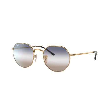 Ray-Ban Unisex Sunglass RB3565 Jack - Framekleur: Arista goud, Lenskleur: Helder/blauw