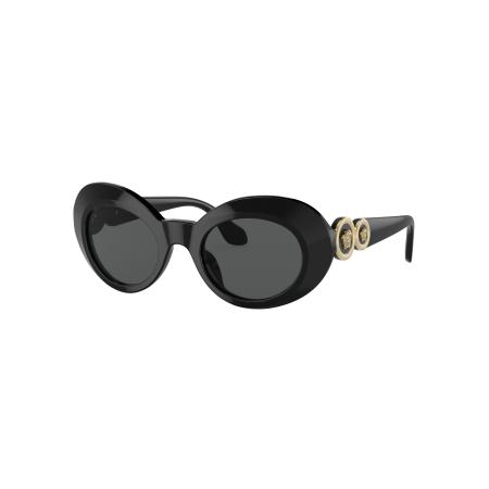 Versace Unisex Sunglass VK4428U Kids - Framekleur: Zwart, Lenskleur: Donkergrijs