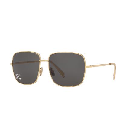 Celine Vrouwelijk Sunglass Rhinestone Triomphe Cl40284U - Framekleur: Goud, Lenskleur: Grijs