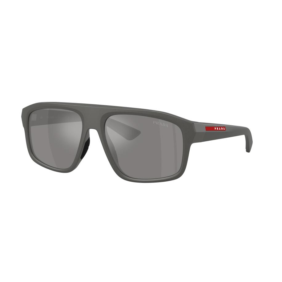 Prada Linea Rossa Mannelijk Sunglass PS B02S - Framekleur: Metaal grijs, Lenskleur: Grijs gespiegeld zilver Multicolor