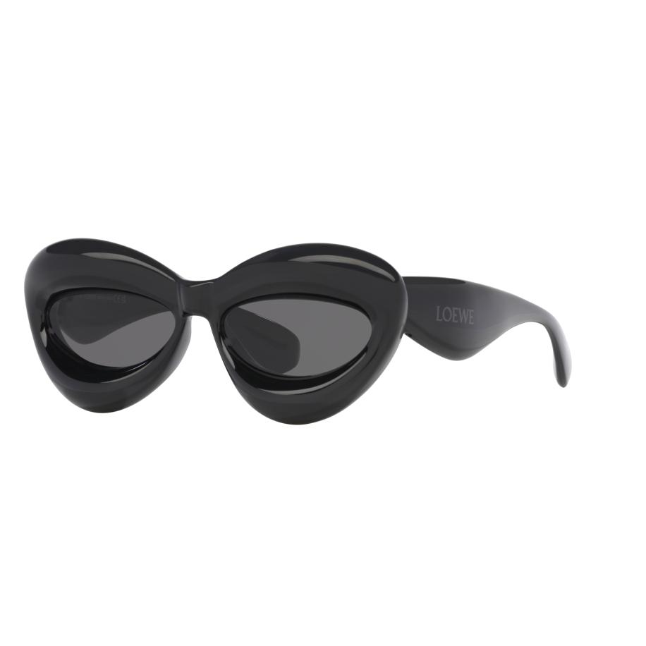 Loewe Vrouwelijk Sunglass LW40097I - Framekleur: Zwart glanzend, Lenskleur: Grijs Grijs