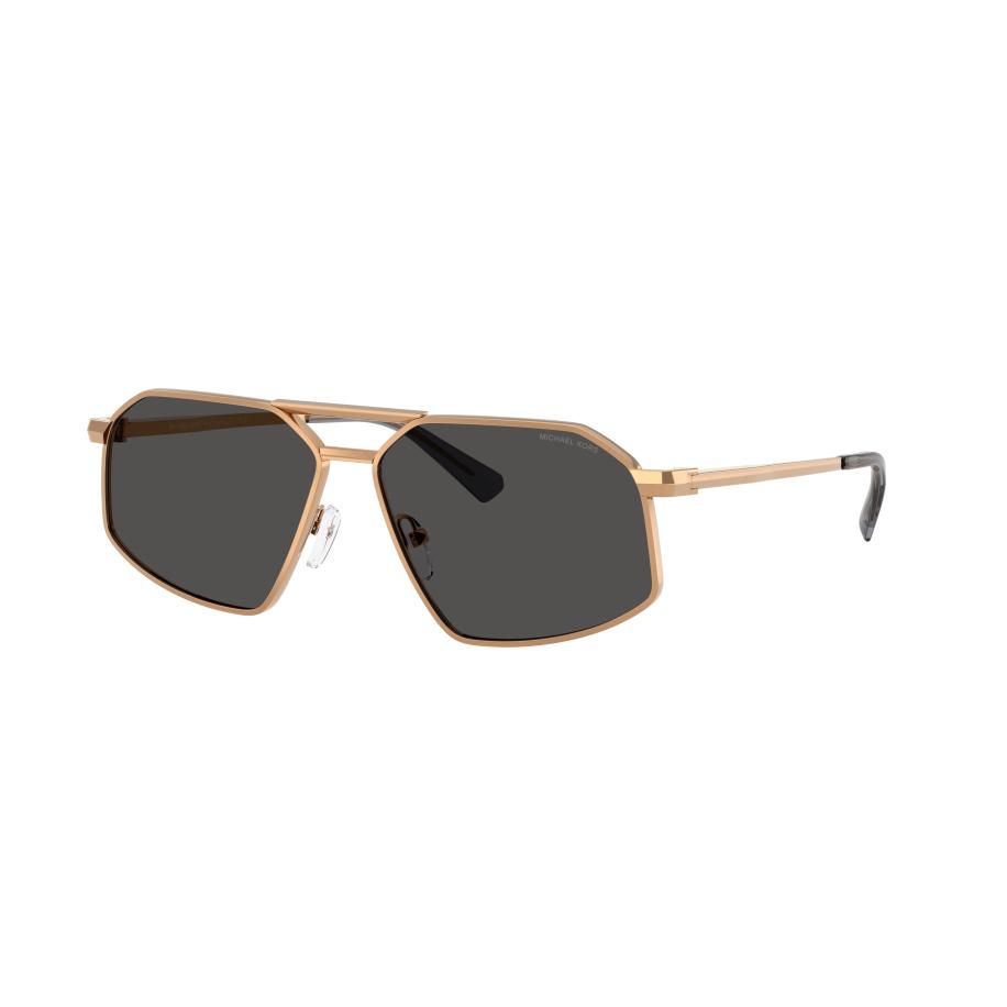 Michael Kors Mannelijk Sunglass MK1167 Mar Vista - Framekleur: Beige goud, Lenskleur: Donkergrijs effen Grijs