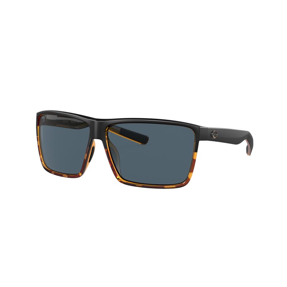 Costa Mannelijk Sunglass 6S9018 Rincon - Framekleur: Zwart/glanzend tortoise, Lenskleur: Grijs Grijs