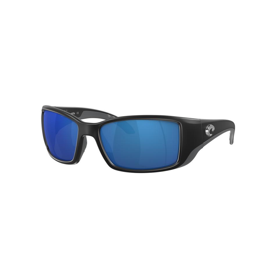 Costa Mannelijk Sunglass 6S9014 Blackfin - Framekleur: Matzwart, Lenskleur: Blauw gespiegeld Blauw