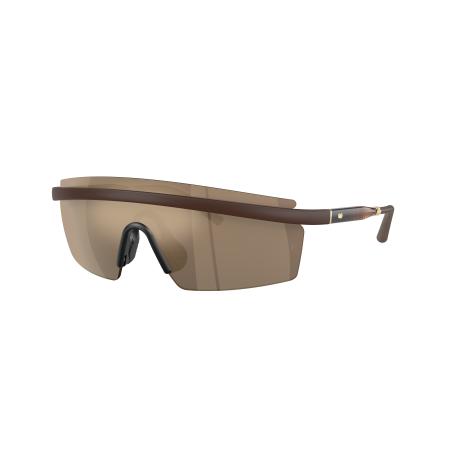 Oliver Peoples Unisex Sunglass OV5556S R-4 - Framekleur: Semi-mat omber, Lenskleur: Desert Flash spiegel