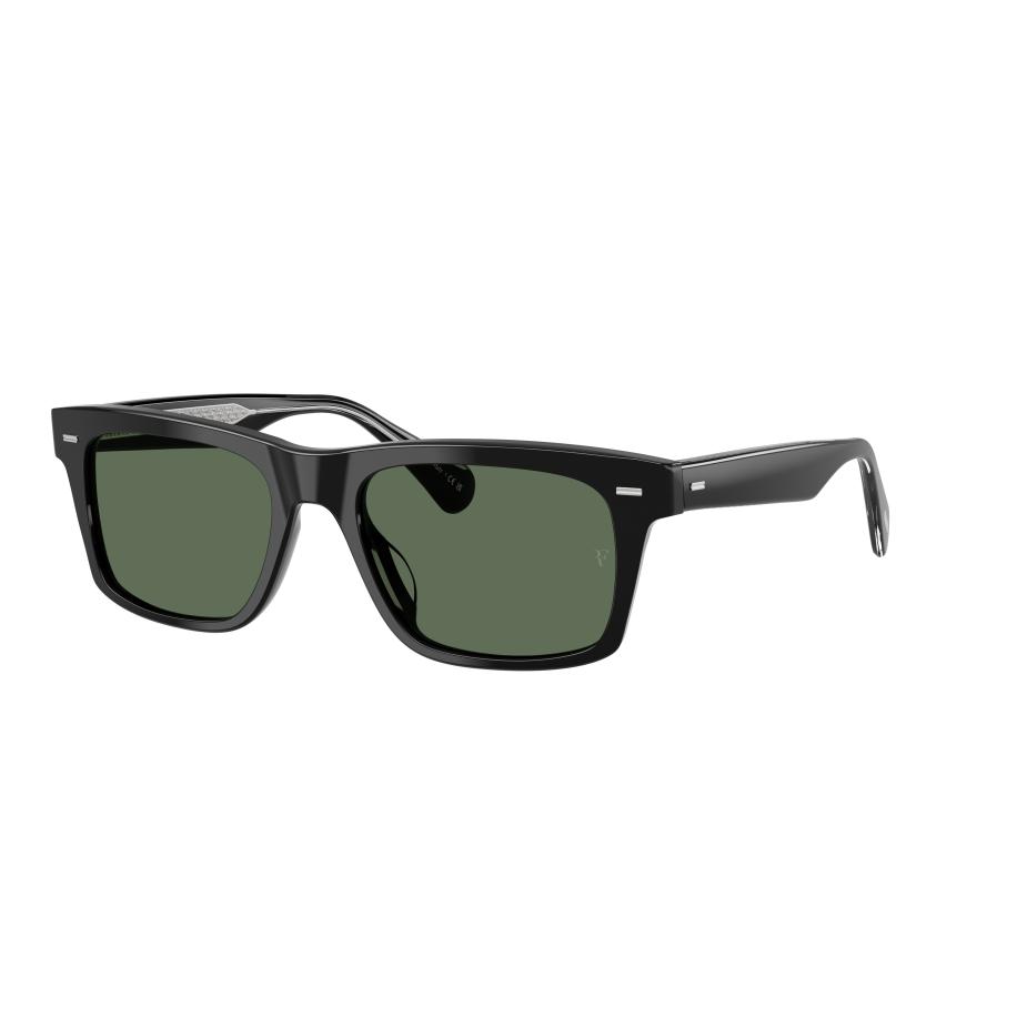 Oliver Peoples Mannelijk Sunglass OV5596SU R-16 - Framekleur: Zwart, Lenskleur: G-15 gepolariseerd Multicolor