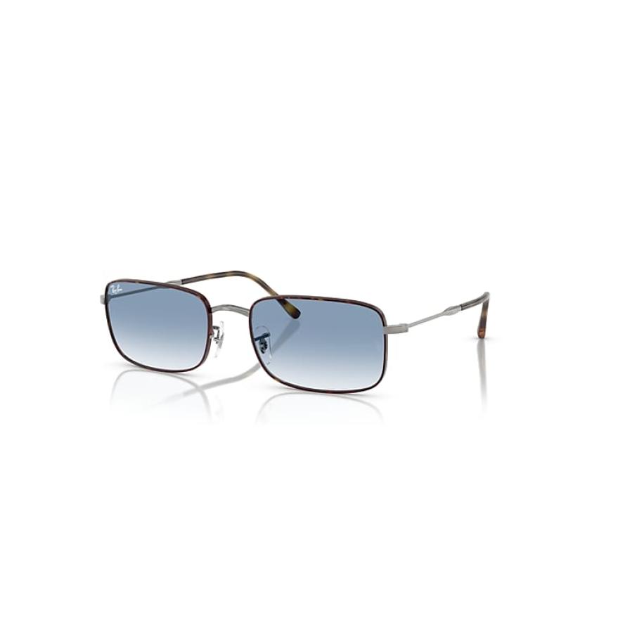 Ray-Ban Rb3746 zonnebril Staalgrijs montuur Blauw glazen 56-20 Grijs