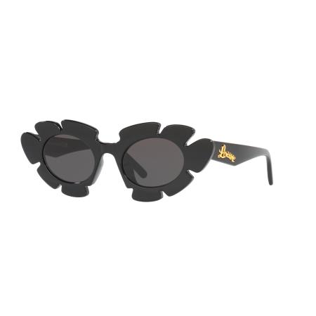 Loewe Unisex Sunglass LW40088U - Framekleur: Zwart glanzend, Lenskleur: Grijs
