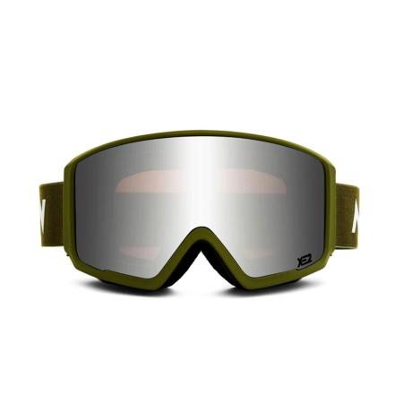 Messy Weekend FLIP XE2 Army Zilver Mirrored Groen Heren Zonnebril