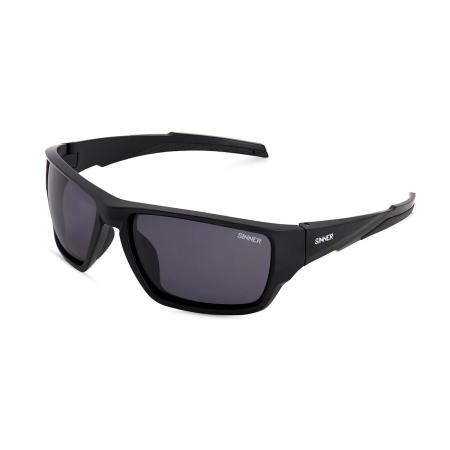 Sinner Jacara Aziatische pasvorm Polarized SISU-930-10-P10 Zwart Heren Zonnebril