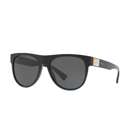 Versace Mannelijk Sunglass VE4346 - Framekleur: Zwart, Lenskleur: Donkergrijs