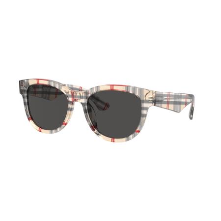 Burberry Vrouwelijk Sunglass BE4432U - Framekleur: Vintage geruit, Lenskleur: Donkergrijs