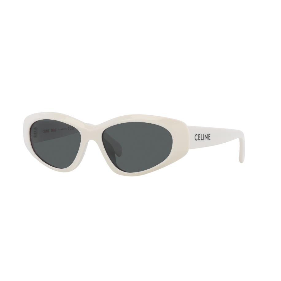 Celine Mannelijk Sunglass Monochroms Cl40279U - Framekleur: Ivoor, Lenskleur: Grijs Grijs