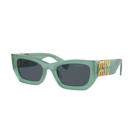 Miu Miu Vrouwelijk Sunglass MU 09WS - Framekleur: Ivy Opal, Lenskleur: Donkergrijs