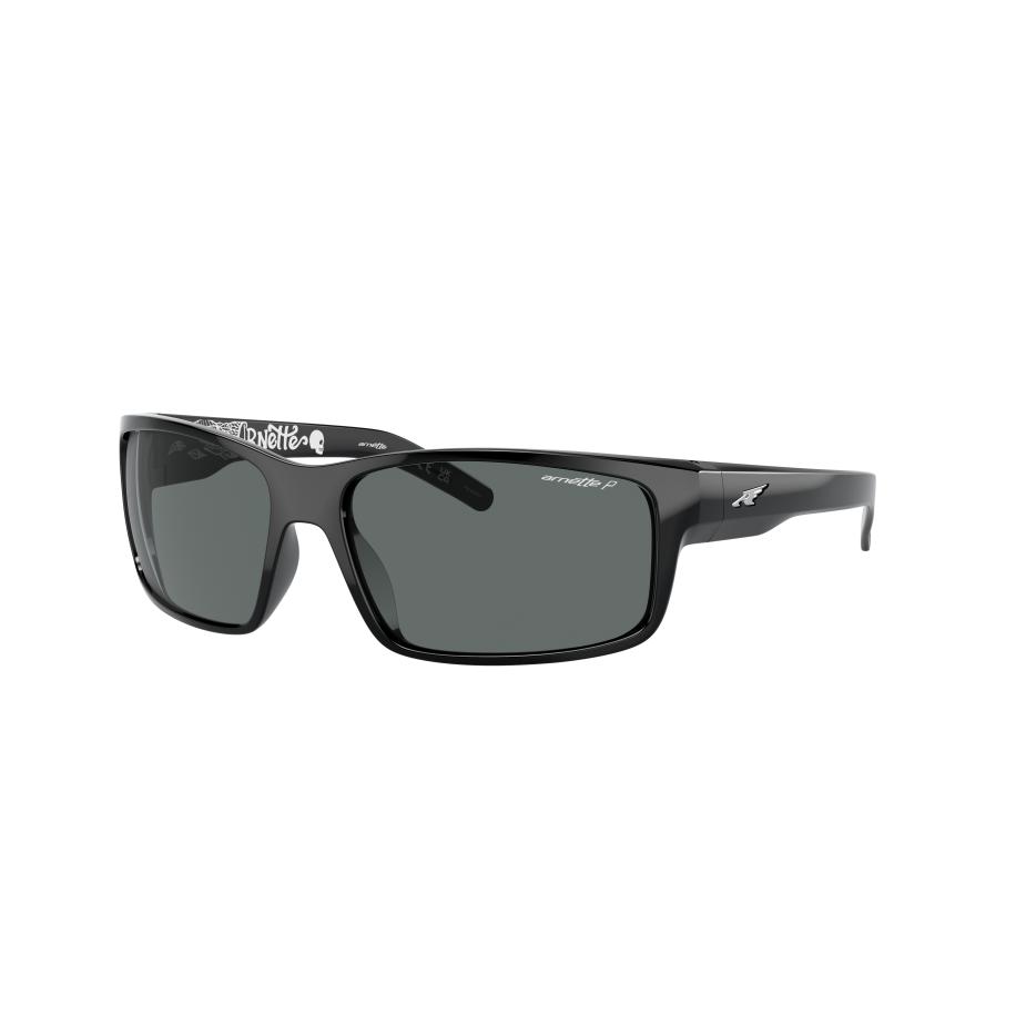 Arnette Unisex Sunglass AN4202 Fastball - Framekleur: Glanzend zwart, Lenskleur: Polarized donkergrijs Grijs