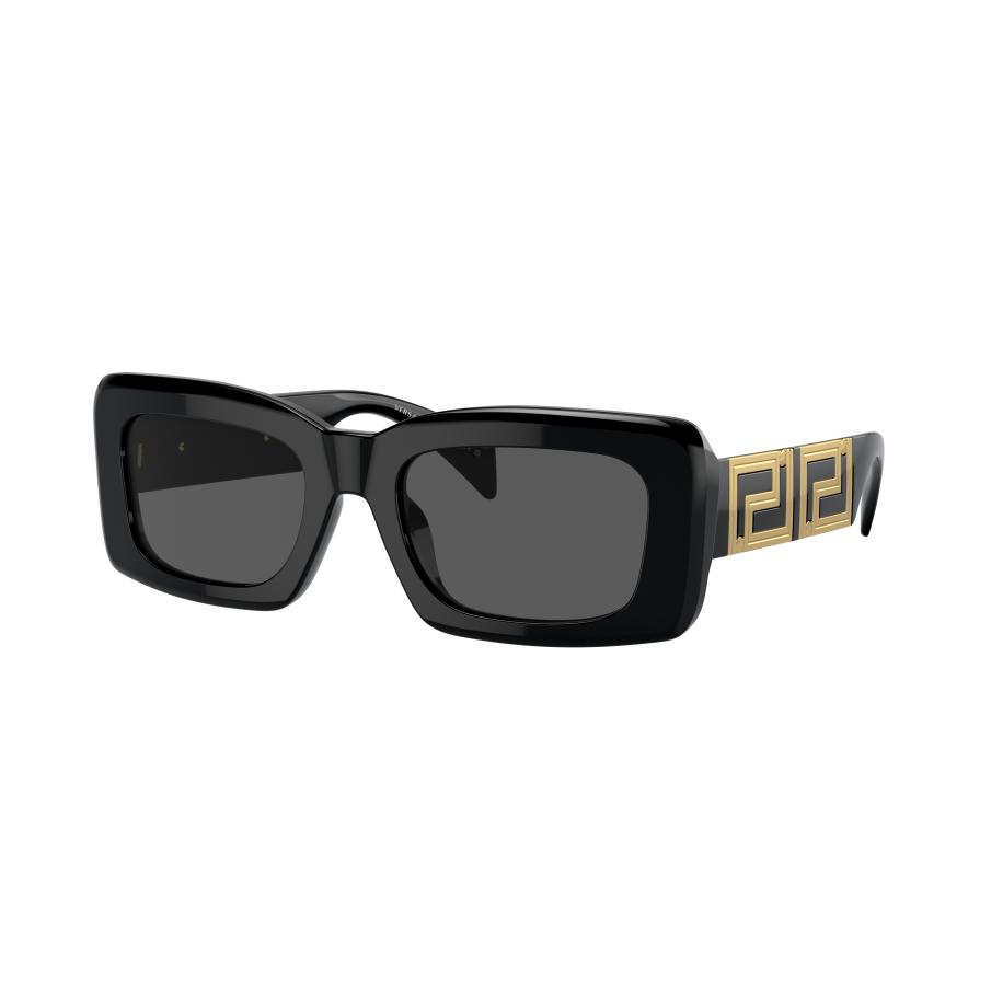 Versace Vrouwelijk Sunglass VE4444U - Framekleur: Zwart, Lenskleur: Donkergrijs Grijs