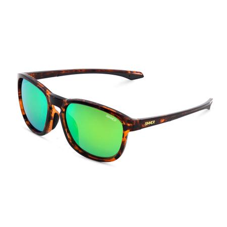 Sinner Yacan Aziatische pasvorm Polarized SISU-920-40-P28 Tortoiseshell Heren Zonnebril
