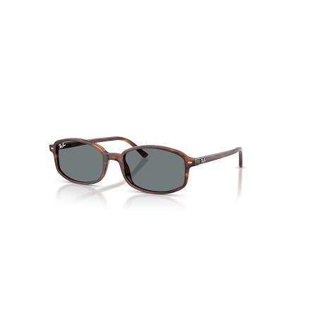 Ray-Ban Sam zonnebril Havana Gestreept montuur Blauw glazen 56-19