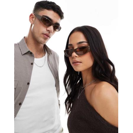 A.Kjaerbede Gust Racer Zonnebril in donkerbruin