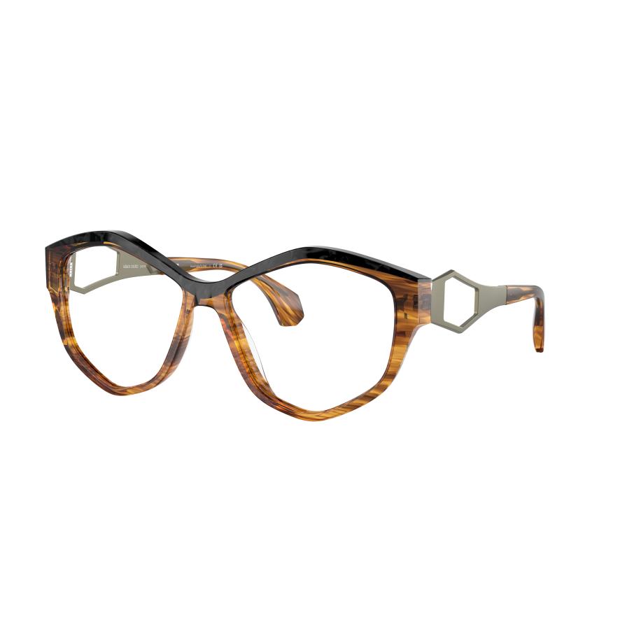 Alain Mikli Vrouwelijk Sunglass A05501 - Framekleur: Gestreept Havana/Noir Nacree, Lenskleur: Photochromic helder naar bruin Multicolor