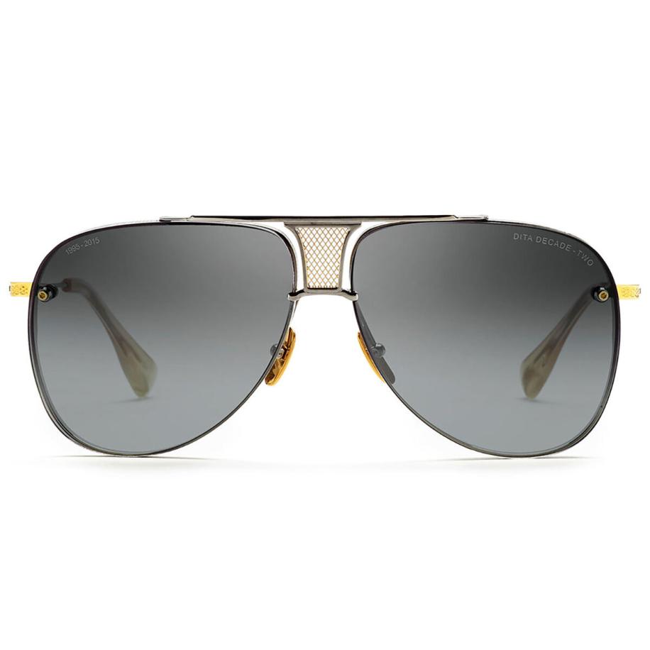 Dita Decade-Two DRX-2082-A-SLV-GLD-62 Zwart Heren Zonnebril