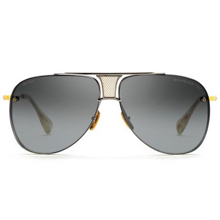 Dita Decade-Two DRX-2082-A-SLV-GLD-62 Zwart Heren Zonnebril