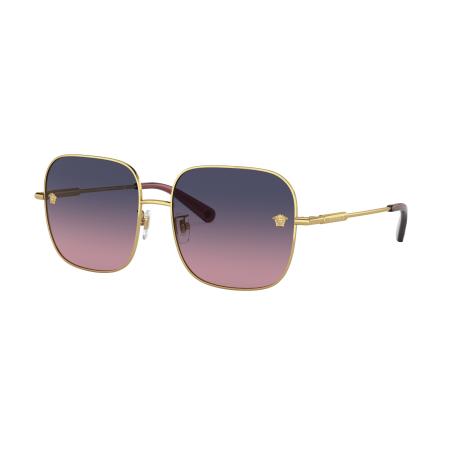 Versace Vrouwelijk Sunglass VE2246D - Framekleur: Goud, Lenskleur: Roze gradiënt blauw