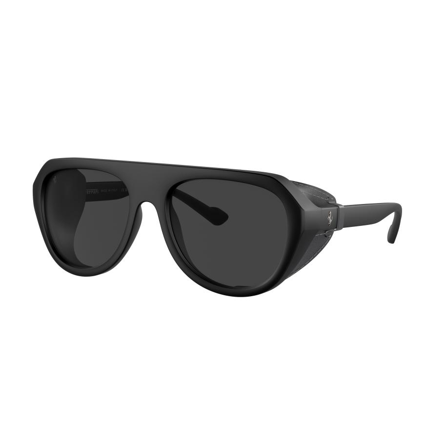 Ferrari Unisex Sunglass FH2002QU - Framekleur: Matzwart, Lenskleur: Grijs Polarized Blauw