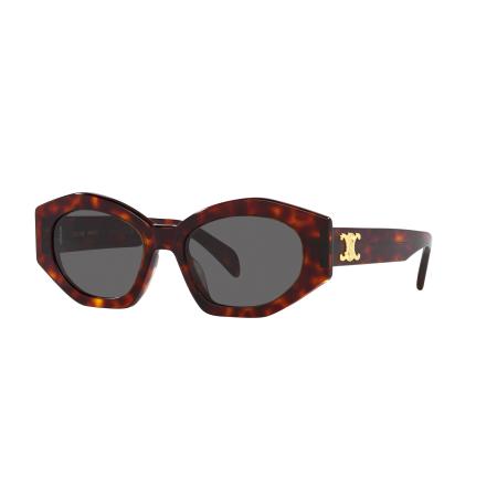 Celine Vrouwelijk Sunglass CL40238U - Framekleur: Tortoise geel, Lenskleur: Blauw