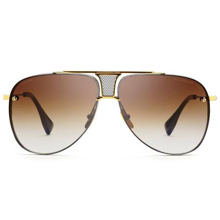 Dita Decade-Two DRX-2082-B-BLK-GLD-62 Zwart Heren Zonnebril