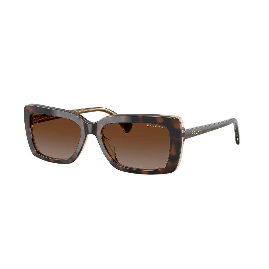 Ralph Vrouwelijk Sunglass RA5342U - Framekleur: Tortoise, Lenskleur: Bruin Gradiënt Polarized Bruin