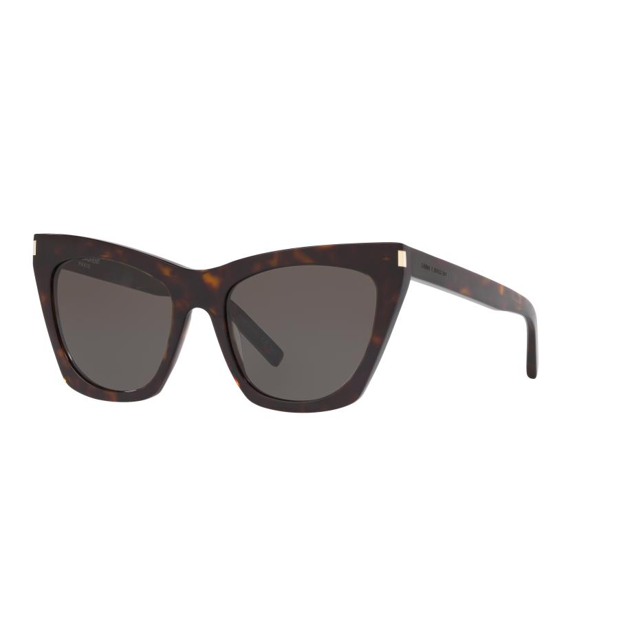 Saint Laurent Vrouwelijk Sunglass SL 214 Kate - Framekleur: Tortoise, Lenskleur: Grijs Grijs
