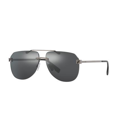 Fendi Mannelijk Sunglass Fendi Sky Fe40115U - Framekleur: Grijs licht, Lenskleur: Grijs