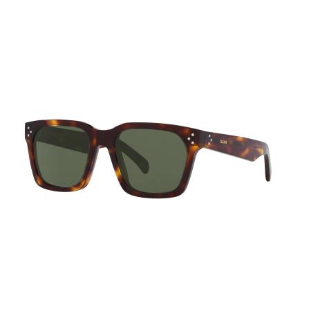 Celine Mannelijk Sunglass CL40248I - Framekleur: Tortoise geel, Lenskleur: Blauw
