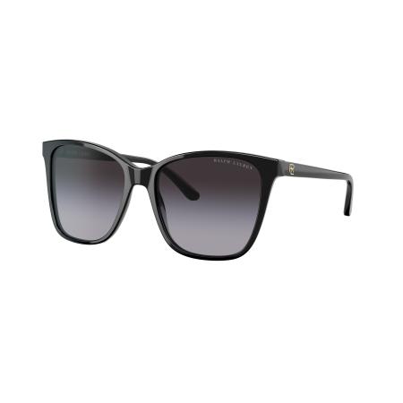 Ralph Lauren Vrouwelijk Sunglass RL8201 - Framekleur: Glanzend zwart, Lenskleur: Gradiënt grijs