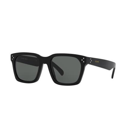 Celine Mannelijk Sunglass CL40248I - Framekleur: Zwart glanzend, Lenskleur: Blauw