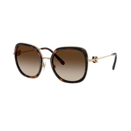 Ralph Lauren Vrouwelijk Sunglass RL7088 - Framekleur: Donker Havana, Lenskleur: Gradiënt bruin