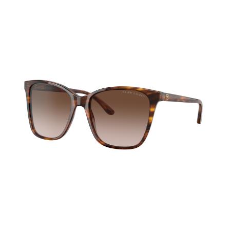Ralph Lauren Vrouwelijk Sunglass RL8201 - Framekleur: Glanzend Gestreept Havana, Lenskleur: Gradiënt bruin