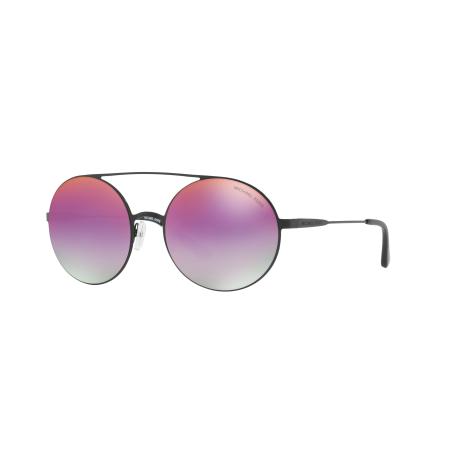 Michael Kors Vrouwelijk Sunglass MK1027 Cabo - Framekleur: Zwart, Lenskleur: Fuchsia Paars Gradiënt Gespiegeld