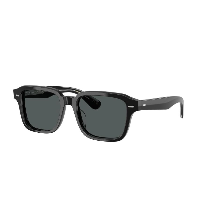 Oliver Peoples Unisex Sunglass OV5562SU Errisson Sun - Framekleur: Zwart, Lenskleur: Middernachtblauw Express Polar Blauw