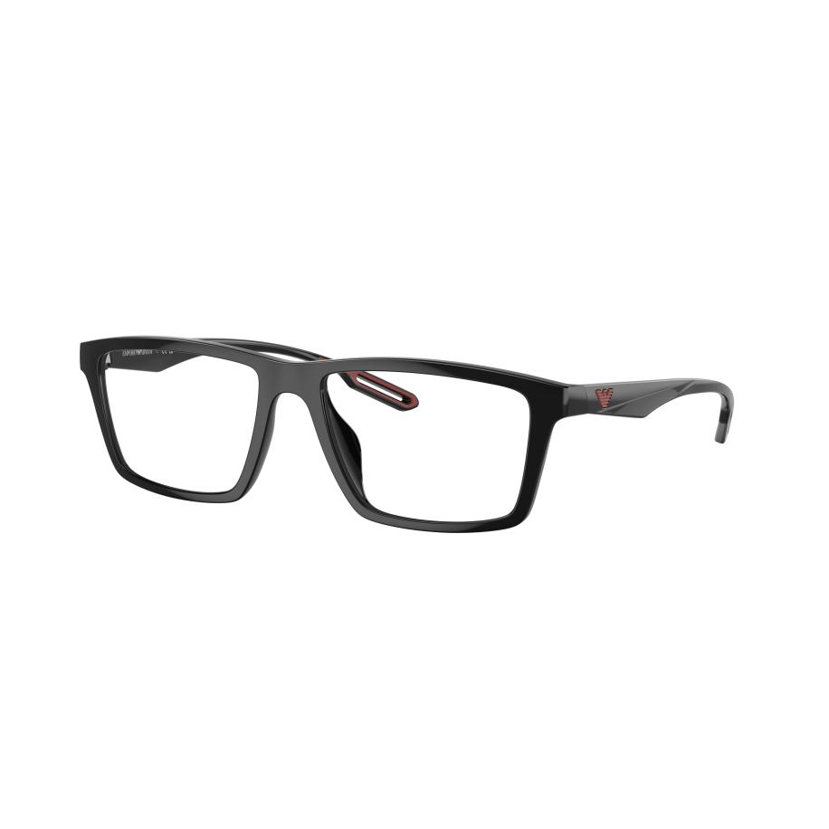 Emporio Armani Mannelijk Sunglass EA4189U - Framekleur: Glanzend zwart, Lenskleur: Helder Grijs